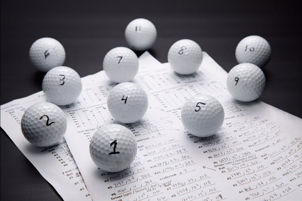 De juiste golfbal vinden