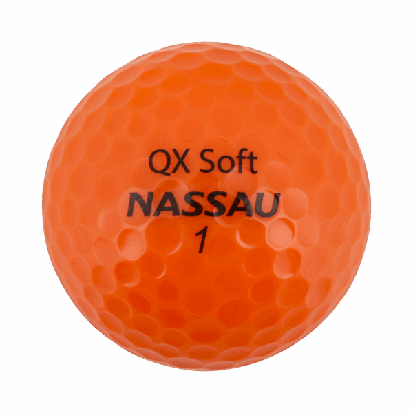 Nassau QX Soft Orange golfbal
